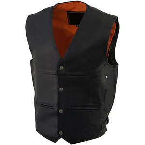 Chaleco de cuero de vaca para hombre a la venta, Chaleco de cuero de longitud regular a precios razonables para hombre - Product Image 3