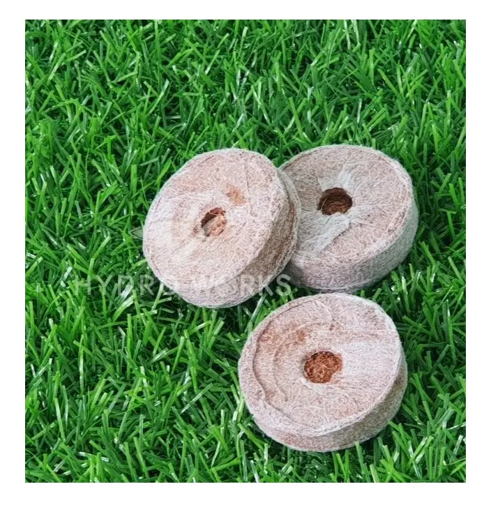 Eco friendly compostable coconut coir pellets coco disc for hydroponic garden and Seed Plant High quality with Competitive