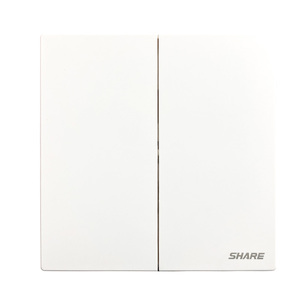Interrupteur mural électrique haut de gamme élégant 2 gangs multi-voies 10A 250V PC Garantie 15 ans Certifié ISO9001 Personnalisable - Product Image 2