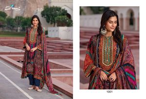 Occasional Wear Top Quality Heavy Chinon With Hand Work Salwar Suit Wholesale Factory <b>Supply</b> From Surat - Product Image 4