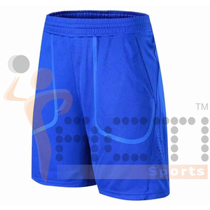 Pantalones cortos de entrenamiento de poliéster personalizados para hombre con bolsillo entrenamiento correr culturismo gimnasio deportes Casual Fitness pantalones cortos para hombre - Product Image 2