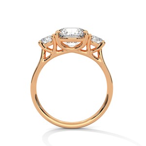 2.0ct Round Brilliant Cut CZ 3 Stone Engagement <b>Ring</b> 925 Sterling Silver <b>Cubic</b> <b>Zirconia</b> Bridal <b>Wedding</b> Band Classic Promise <b>Ring</b> - Product Image 4