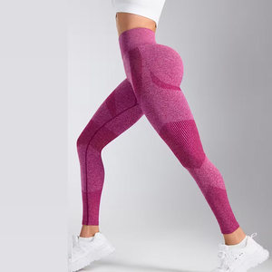 Best Selling <b>Women</b> <b>Yoga</b> <b>Pants</b> Premium Quality Elastic Waist Print Customizable Four-Way Stretch Spandex/Nylon Wholesale - Product Image 5