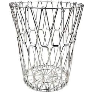 Panier de rangement en fil d'acier inoxydable multifonction de haute qualité, design unique pliable, parfait pour les fruits et les légumes - Product Image 1