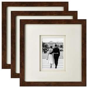 กรอบรูปแฟชั่นทรงสี่เหลี่ยมสีเข้มไม้เอ็มดีเอฟตกแต่งของขวัญสไตล์แพนโทนทันสมัยสำหรับบ้านแจกฟรี - Product Image 1