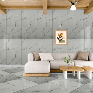 Azulejos de Porcelana Pulida y Esmaltada de 60x120 cm 14004, Azulejos Modernos Brillantes Antibacterianos y Resistentes a los Ácidos para Pisos y Paredes, para Hogar y Comercios - Product Image 6