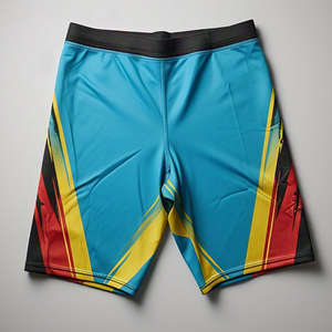 Shorts de compression de fitness pour hommes, taille haute élastique, shorts de sport ajustés, vêtements de sport pour hommes, shorts de compression - Product Image 3