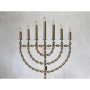 Candelabro de luz de diseño exclusivo, alta calidad, 7 brazos, Decoración de mesa dorada para el hogar, candelabro de Metal, tarro de vela para fiesta de cumpleaños - Product Image 3