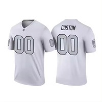 Maillot de football américain personnalisable en gros, 100 % polyester respirant, antibactérien, impression par sublimation personnalisée, anti-UV