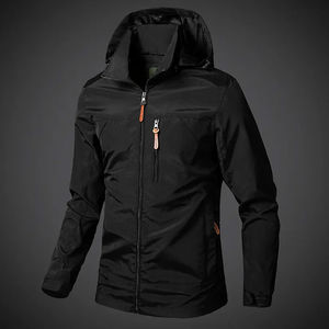 Chaqueta Personalizada con Cierre, Chaqueta Ligera de Nailon Softshell, Cortavientos Impermeable, Chaqueta de Nailon para Hombre, Cortavientos, Chaquetas para Hombre - Product Image 3