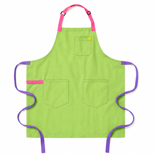 Delantal sin mangas para barbería, tatuajes, hostelería, con tirantes cruzados ajustables, bolsillo utilitario, resistente y reutilizable - Product Image 1