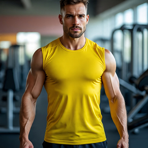 <b>Men's</b> <b>Gym</b> <b>Tank</b> <b>Top</b> <b>Men</b> Fitness Sleeveless TShirt Breathable Sports Vests Male Muscle Fit Bodybuilding Singlets Vests <b>Men</b> - Product Image 4