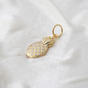 Encanto de diseño de piña, venta al por mayor, joyería de plata esterlina 925 turca hecha a mano - Product Image 2
