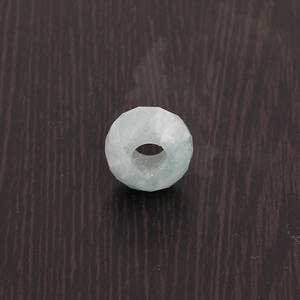 Aigue-marine naturelle 14x8x5.5mm perles à facettes en forme de cocarde 10.40 cts pierre précieuse verte en vrac pour la fabrication de bracelets - Product Image 3