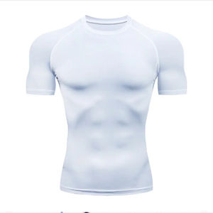 Camiseta de compresión personalizada para hombre, ropa atlética de manga larga para gimnasio, transpirable, deportes, correr, entrenamiento, Fitness, Top de secado rápido - Product Image 2