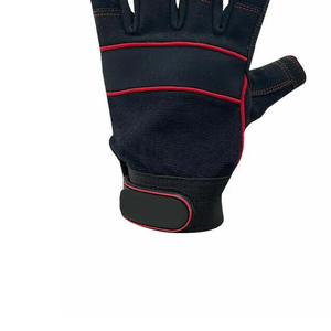 Custom Made Heavy Duty Mechanic <b>Gloves</b> for Sale Wholesale Comfortable Half <b>Finger</b> Mechanic <b>Gloves</b> - Product Image 5