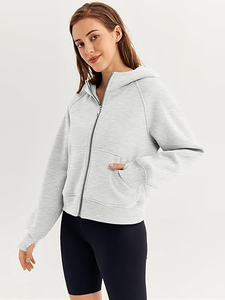 Sudadera con capucha y sudaderas de lana de alta calidad Sudadera con capucha de lana personalizada Diseño de mujer Sudadera con capucha y sudaderas de lana de gran tamaño para adultos a cuadros - Product Image 3