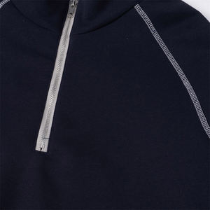 Sudaderas con capucha de gran tamaño para hombre con estampado gráfico de 1/2 de peso pesado con cremallera y abullonado, sudaderas con soporte Vintage para invierno, para mayoristas - Product Image 4