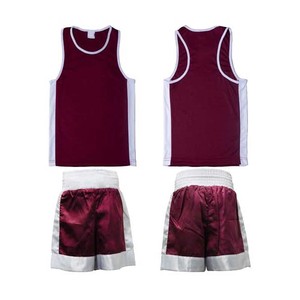 Unisex 100% Poliéster Chaleco de Boxeo y Pantalones Cortos Kit Unisex Uniforme de Boxeo en la mejor venta 2025 - Product Image 2