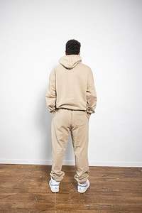 Ensemble de survêtement pour homme, tissu technique en polaire, fermeture éclair, capuche, deux pièces, tenue de sport, entraînement - Product Image 5