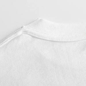 Camiseta 100% de algodón personalizada para hombre Camiseta básica en blanco con patrón de letras Sus tarjetas con logotipo ofrecidas para imprimir - Product Image 5