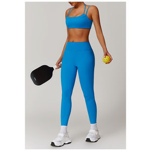 Conjunto Deportivo de Yoga de Otoño de 4 Piezas de Secado Rápido, Leggings de Fitness para Correr, a Prueba de Impactos, Cintura Alta, para Mujer, Ropa Deportiva para Gimnasio y Actividades al Aire Libre - Product Image 3
