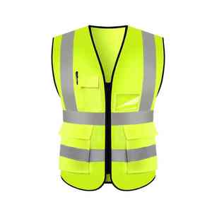 Gilet de sécurité blanc pour travaux de construction avec logo personnalisé 2025 Vestes de sécurité Gilet de sécurité personnalisé avec poches personnalisées - Product Image 1