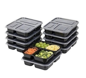 Vente de sortie d'usine pas cher prix 3 couches boîte à lunch en plastique, emballage alimentaire boîte à lunch, boîte à emporter, boîte à lunch au micro-ondes, - Product Image 1