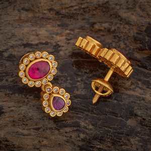 Pendientes Colgantes de Plata con Perla de Agua Dulce Chapada en Oro y Diamantes en Forma de Flor para Boda/Fiesta 181807 - Product Image 4