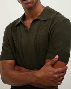 Comfortable New Breathable Comfortable Modern Fit Knitwear Sweatshirt For Men Essential Relaxed Fit Short Sleeves Sweatshirt - Product Image 2