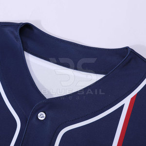 Jersey de béisbol personalizado al por mayor para la escuela, la universidad y los uniformes del equipo deportivo Jersey de béisbol de moda - Product Image 6