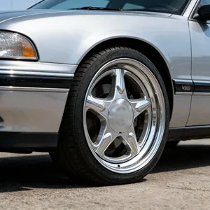 Jantes de voiture en alliage d'aluminium forgées en 2 pièces, 17 <span class=keywords><strong>pouces</strong></span> R17, à fond profond, 4 trous, 4x108, pour Ford Mustang 1993, fabrication chinoise OEM - Product Image 3