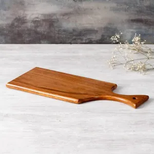 Tabla de cortar de diseño moderno grande imperial, madera de acacia ecológica y bambú para uso doméstico en la cocina, superficie engrasada a granel - Product Image 3