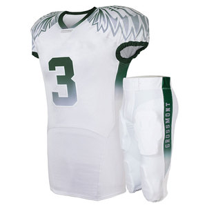 Uniformes de Fútbol Americano Profesionales Transpirables de Manga Corta para Entrenamiento de Equipo, Verano, 100% Poliéster - Product Image 3