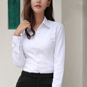 Blusa de mujer Camisas de manga larga Color sólido Oficina Camisa social Camisas de manga larga Camisa de color sólido Blusa de negocios - Product Image 3