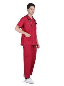 Conjunto de uniformes médicos para mujeres y hombres, Top y pantalones para el personal del hospital - Product Image 2