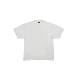 เสื้อยืดผ้าฝ้ายโอเวอร์ไซส์สำหรับผู้ชายผ้าคอตตอนแบบหลวมเปิดไหล่มีโลโก้ออกแบบได้ตามต้องการ - Product Image 3