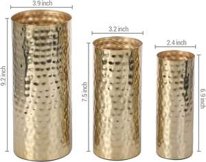 Pots à fleurs en métal raffiné d'Inde pour les maisons urbaines, apportant une présence décorative distinctive, adaptés aux célébrations et à la décoration quotidienne - Product Image 4