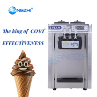 Machine à glace HENGZHI 220V à trois têtes pour comptoir, compatible lait, production à haut volume et condenseur en cuivre pur