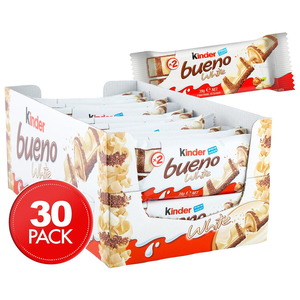 Barras de Chocolate Blanco Kinderr Bueno 40g (Paquete de 30) - Product Image 1