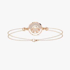 Luxury High Quality 10k 14k Rose Gold Moissanite and Natural Diamond <b>Bracelet</b> Hot Sale Women's Jewelry <b>Charms</b> - Product Image 4