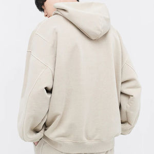 Sweats à capuche personnalisés pour hommes 100% coton lourd luxe qualité bouffée impression surdimensionné Streetwear pulls à capuche pour hommes - Product Image 6