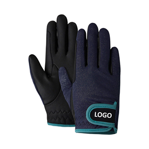 Gants d'équitation en silicone avec conception de logo sur mesure populaires avec gants en cuir d'hiver à prise serrée en vente - Product Image 1