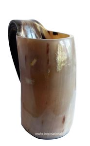 Jarra de Vino Vikinga de Cuerno Hecha a Mano, Taza de Beber de Cuerno Natural Ecológica con Logotipo Personalizado para Bar y Uso Doméstico - Product Image 4