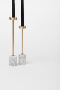 Bougeoir décoratif en marbre pour la maison au design élégant, bougeoir de luxe en marbre vert foncé et en métal de qualité au prix le plus bas - Product Image 5