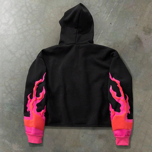 Ropa Urbana Unisex de Felpa Francesa 100% Algodón, Estilo Vintage, Oversize, de Alto Gramaje, Ecológica, con Pedrería y Serigrafía, OEM Personalizada al por Mayor - Product Image 3