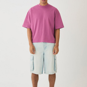 Camiseta de Hombre con Hombros Caídos, Fácil de Lavar, Material Duradero, Transpirable, Cómoda, Antiarrugas, Ropa Casual - Product Image 2