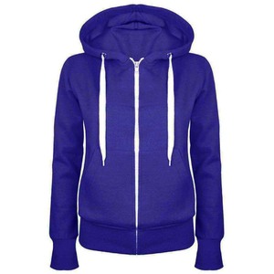 Sudadera con Capucha de Manga Larga para Mujer, Talla Grande, con Bolsillos, 100% Algodón, Forro Polar, Resistente al Viento - Product Image 1