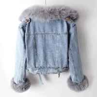 Nouveau Manteau d'Hiver Femme Grande Taille Doux 100% Coton avec Capuche en Fausse Fourrure de Renard, Fermeture Éclair, Longueur Standard, Style Urbain Tendance