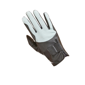 Guantes de equitación de cuero de alta calidad para mujer, a la moda, para invierno, en negro y blanco, con diseño personalizado. - Product Image 3